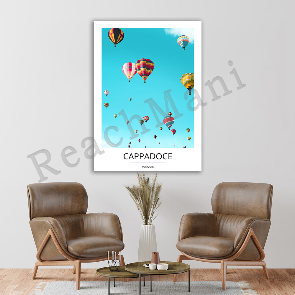 Interior Design Illustration - Cappadocia, poster printing, travel posters, interior