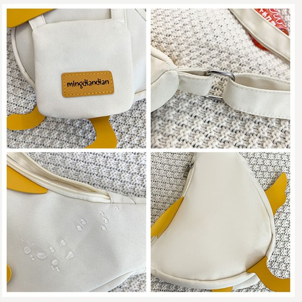 Interior Design Korean Style - Sweet Canvas Funny Duck Crossbody Bag