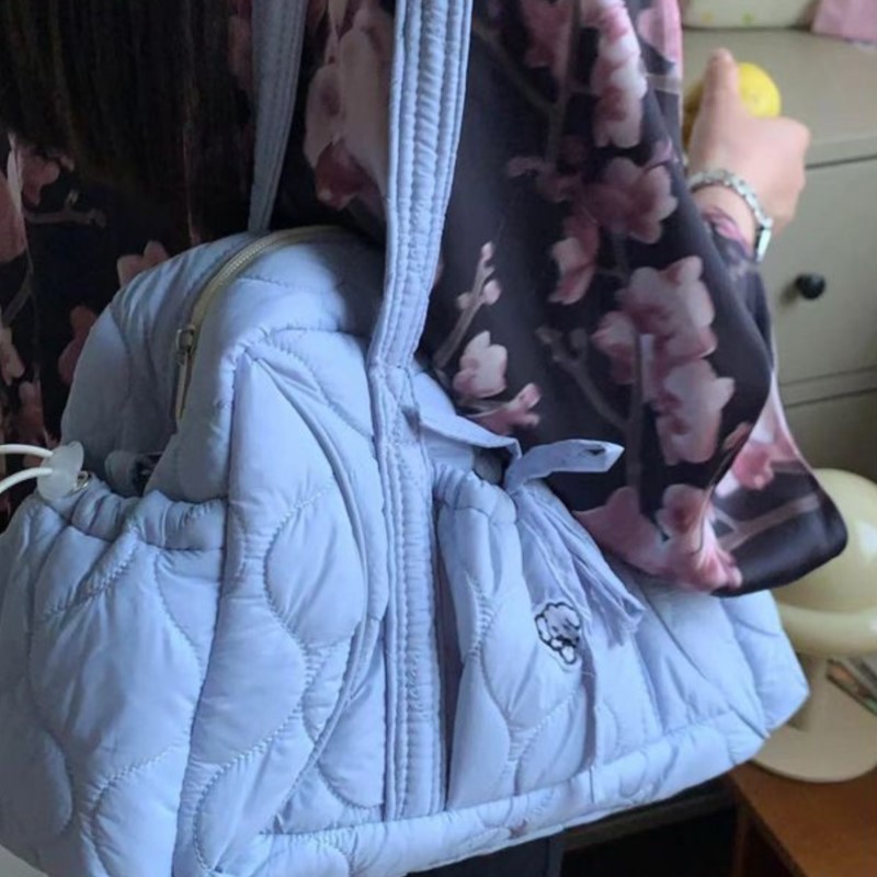 Interior Design Korean Style - Korean Style Niche Design Plaid Tote