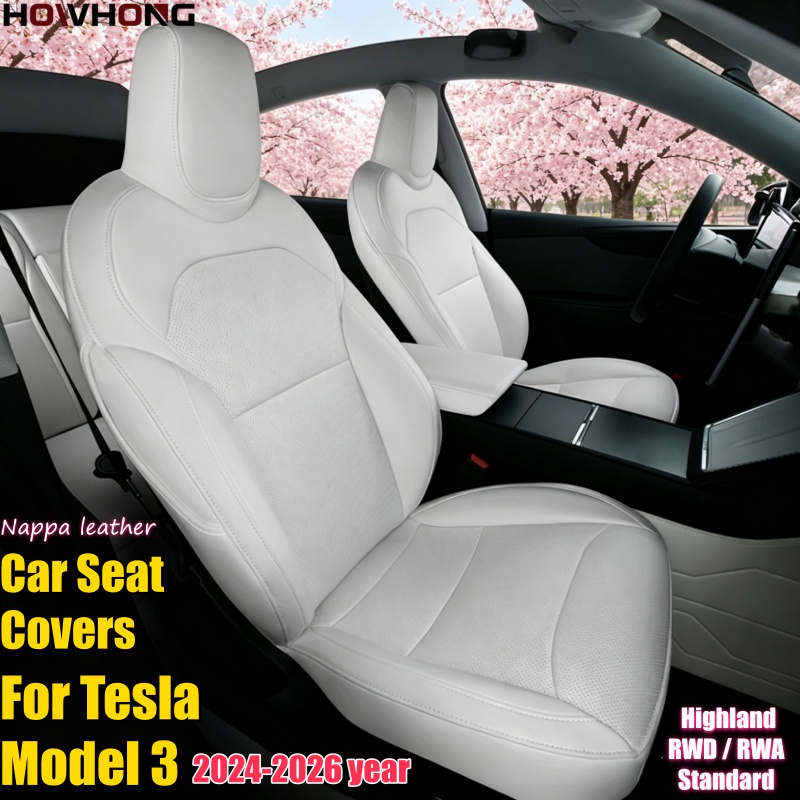 Interior Design Mockup - Car Seat Cover For Tesla Model