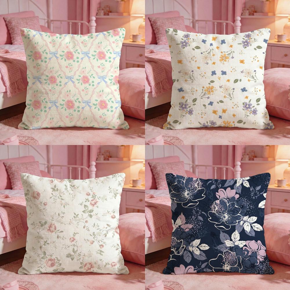 Interior Design Illustration - Art-Art Petal IllustrationS Cushion Cover Premium