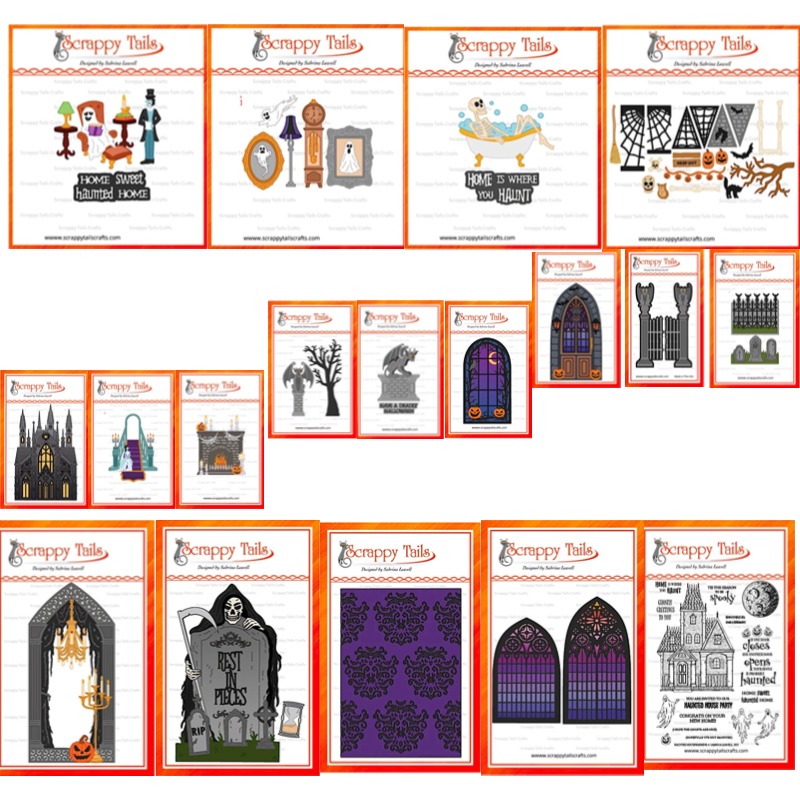 Interior Design Paper - Gargoyle Wall Halloween Metal Cut Dies