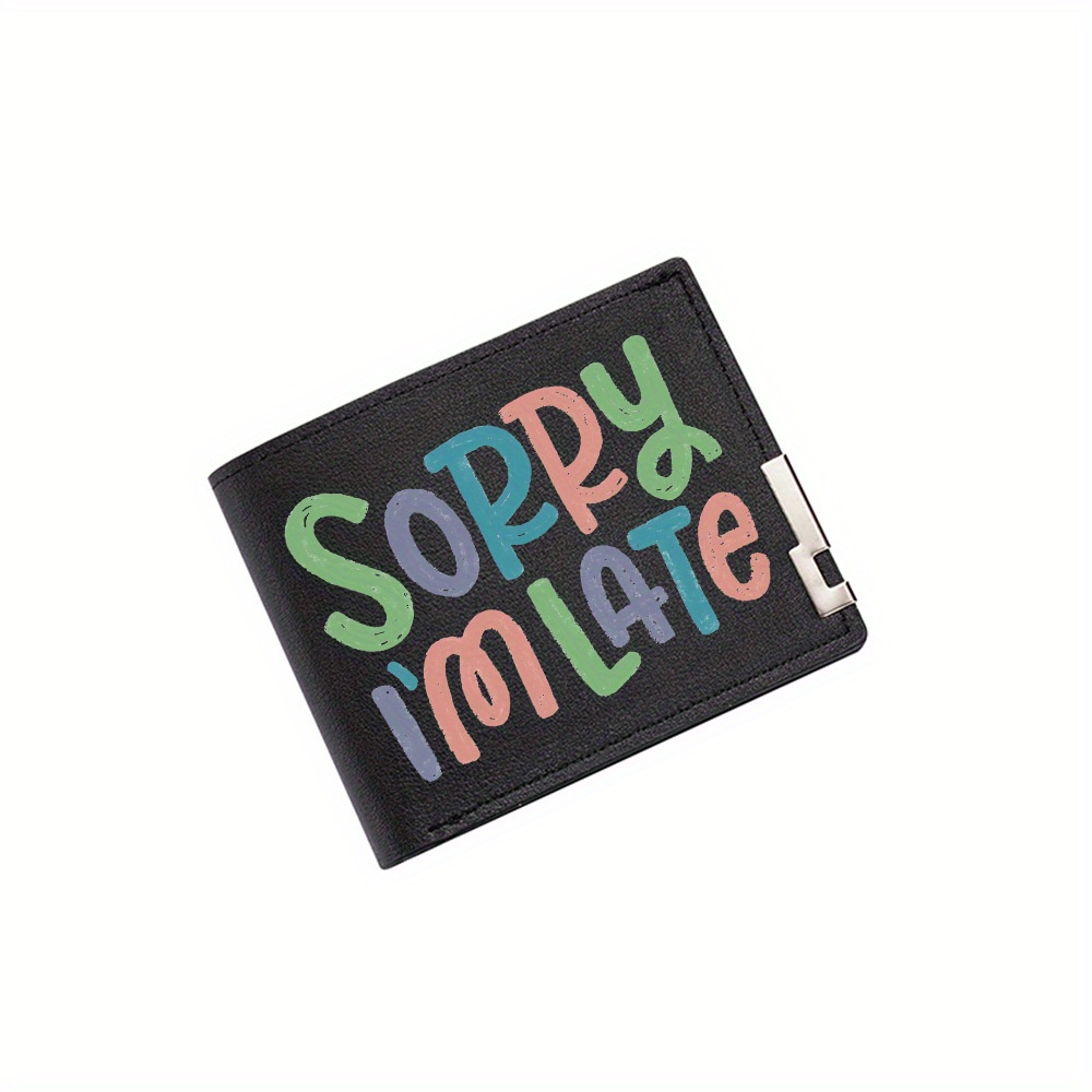 Interior Design Illustration - Colorful Sorry Late Text Illustration Men's