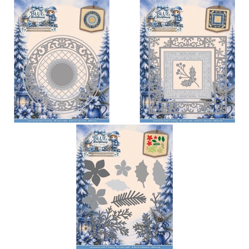 Blue Christmas Winter Serenity - đánh giá và giá Interior Design Paper