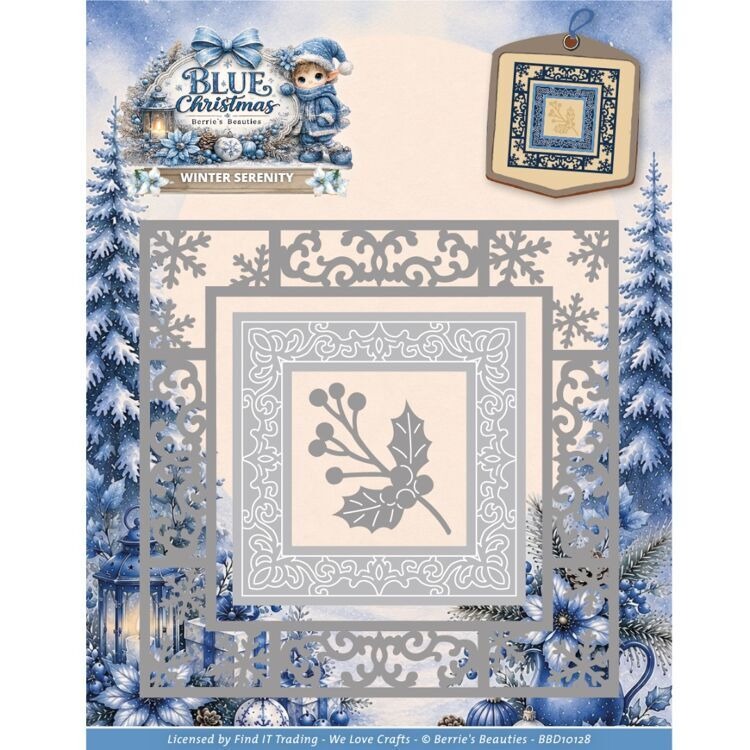 Blue Christmas Winter Serenity - đánh giá và giá Interior Design Paper