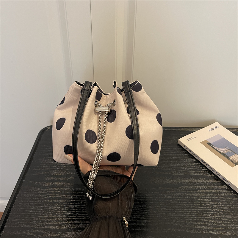 New Drawstring Polka Dot Bucke - đánh giá và giá Interior Design Simple