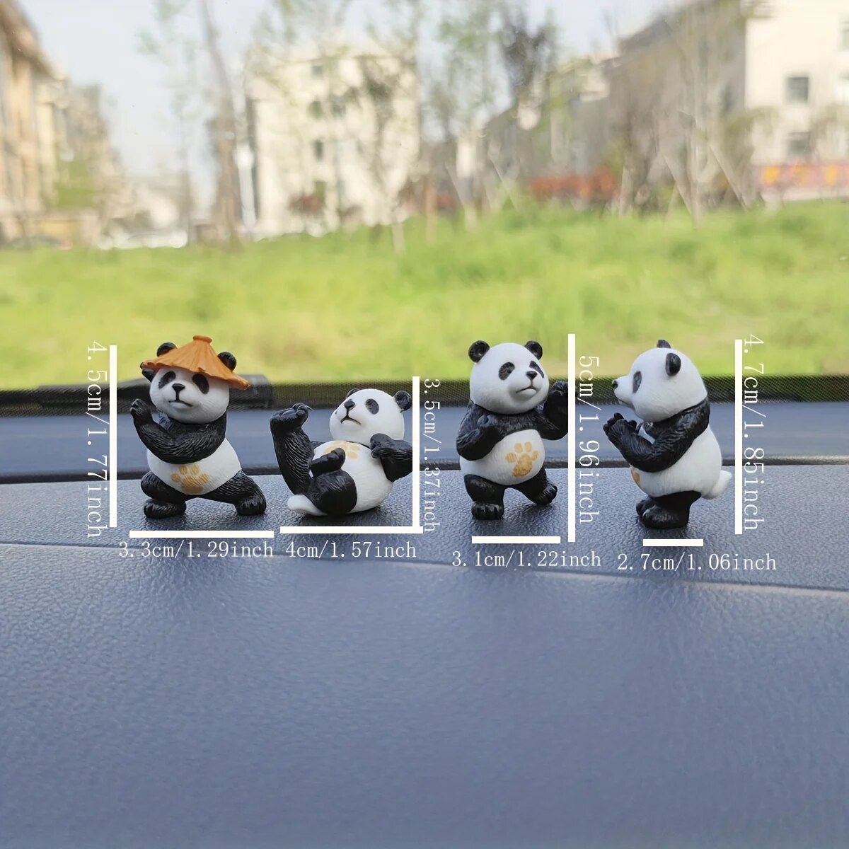 4pcs/set Panda Design Car Orna - đánh giá và giá Interior Design Course