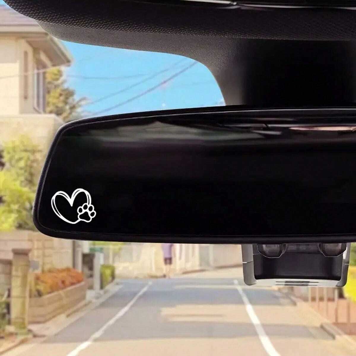 2pcs Heart Paw Print Rearview  - đánh giá và giá Interior Design Journal
