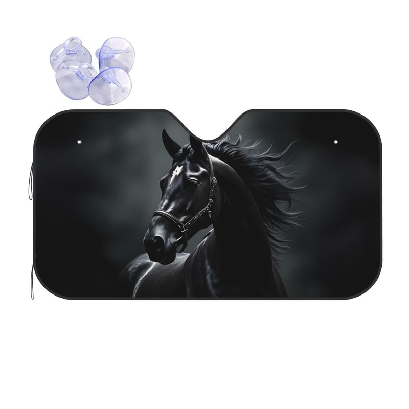 Black Horse Pattern Sun Visor  - đánh giá và giá Interior Design Its