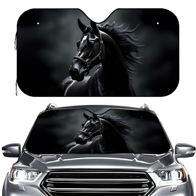 Black Horse Pattern Sun Visor  - đánh giá và giá Interior Design Its